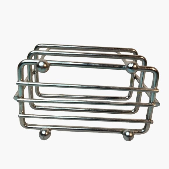 Vintage Metal Salt Pepper Caddy Holder Retro - Picture 6 of 6